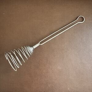 Vintage Wire Whisk Mixer Coiled Whip Kitchen Gadget Egg Beater